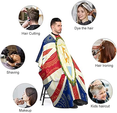 Ангилја Пејсли Знаме Бербер Кејп Професионална Коса Сечење Престилка Фризер Кејп Барбер Додатоци За Мажи Жени