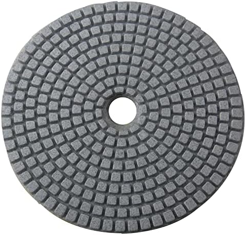Лесни лесни влошки за полирање на влажни дијаманти 5 инчи 10 парчиња поставени за гранит мермер бетон countertop полски ренчиња 400