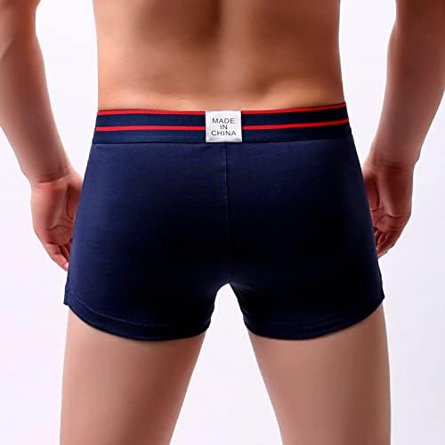 Атлетска долна облека мажи машки обични странични странични странични долна облека, памучни плетеници, удобни мажи спортски брифинзи