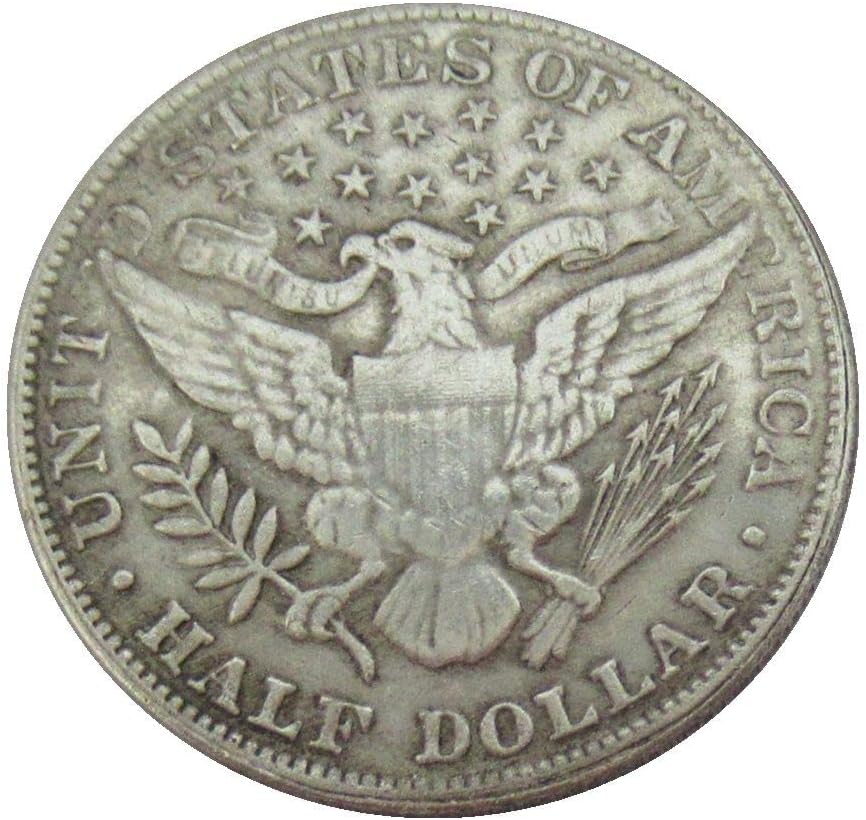 Соединетите држави половина долар Барбер 1905 Сребрена позлатена реплика комеморативна монета