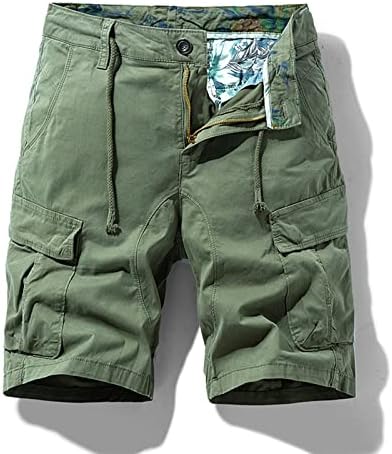 Машки карго шорцеви од YmoSRH летни панталони за лесени панталони за дишење на памук за дишење