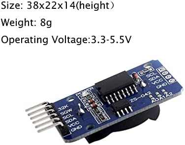 GeekStory 2PCS DS3231 AT24C32 IIC RTC Часовен модул Висока прецизност сензор за модул во реално време за Arduino DIY