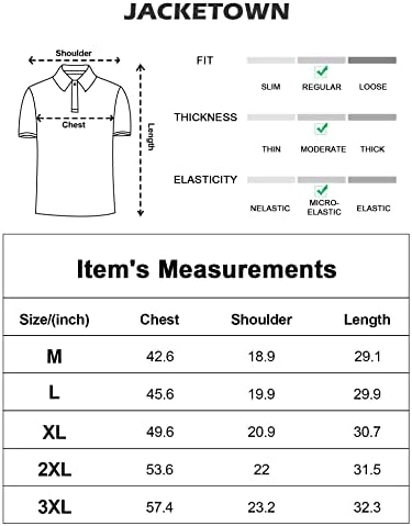 Јакетаун Машки Голф Поло Маица Долг/Краток Ракав Контраст Џеб Поло Тениски Кошули