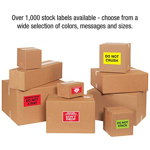 Етикети со логика на ленти за марки на партнери, „Не двојно оџак“, 8 x 10 “, црвено/бело