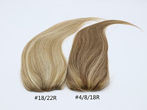 uniwigs Remy Човечка Коса Топпери, 2 x4, 75 Целосна СТП Поли База Коса Парчиња За Жени Губење На Косата Или Разделба Тенка коса