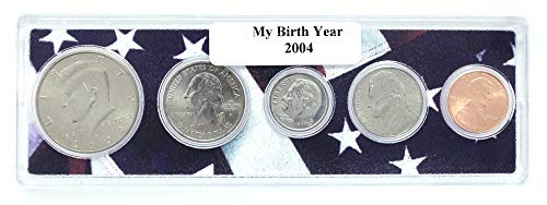 2004-5 Година На Раѓање На Монети Поставена Во Американски Носител На Знаме Нециркулирана