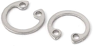 X-Dree 7mm Внатрешен дијаметар од не'рѓосувачки челик Внатрешни прстени за задржување на предвремени прстени DIN472 100 парчиња (Anillos de retentión