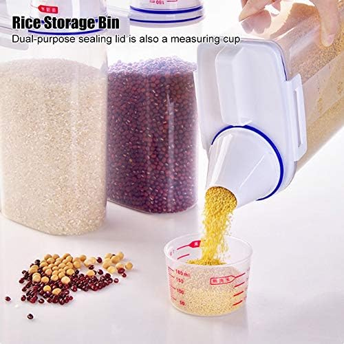 6,3 x 4,33 x 11,42 во корпа за ориз - дебела пластична превенција од пластична инсекти од оризово сад за складирање на брашно од