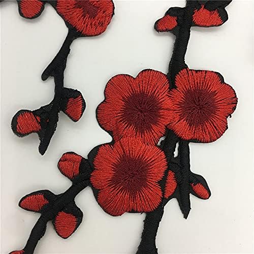 PDGJG Слична цвет цвет јака деколте Апликација за вез за шиење на закрпи за шиење на ткаенини додатоци