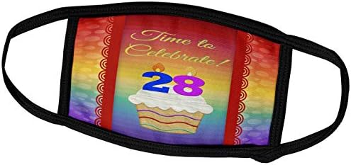 3дроуз Беверли Тарнер Роденденска Покана Дизајн-Кекс, Број Свеќи, Време, Прославете 28 Години Покана-Маски За Лице