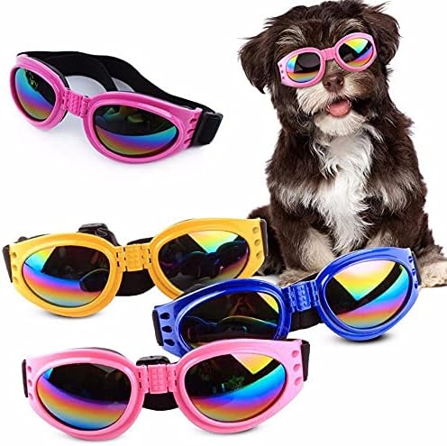 BYBYCD 6 Бои Преклопливи Водоотпорни Очила ЗА МИЛЕНИЧИЊА Ув Заштита Очила За Сонце Очила За Заштита На Кучиња Материјали За Миленичиња