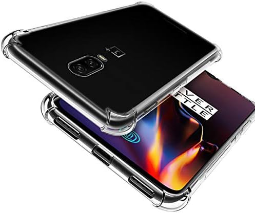 iCoverCase Компатибилен Со Oneplus 6 Случај, Кристално Јасно Мека Tpu Амортизација Браник Тенок Тенок Капак Случај-Јасно