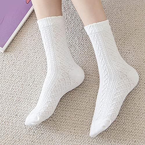 Чипка чорапи жени есен и зимско совпаѓање задебелени топло средно цевки чорапи жени дебели чорапи, машки чорапи, тенок фустан