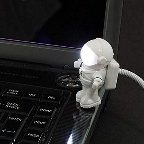 Vktech Креативен Астронаут ПРЕДВОДЕНА USB Светлина Прилагодлива Цевка за Лаптоп Компјутер Лаптоп