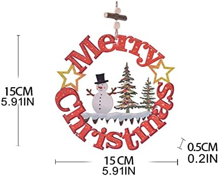 Божиќна декорација Дрвен приврзок Божиќ исфрлена буква што виси декорација Трајни куки за Божиќни декорации за лустерски кристали