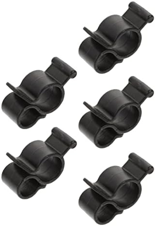 Stobok 40pcsstring повеќе-тип s- тип s- за практични надворешни декоративни држи пластични клипови Божиќ издржлива лента црна кабел