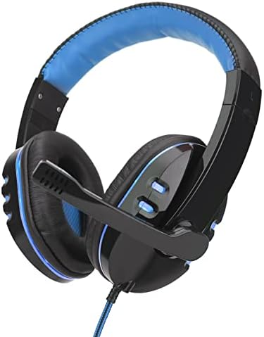 Homoyoyo компјутерски слушалки црни слушалки играат микрофон музика сина компатибилна и компјутерска функција со PS мулти -глава боја