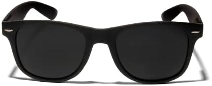 ShadyVEU Супер Темно Црна Леќа Тркалезни Очила ЗА Сонце Ув Заштита Пролетна Шарка Мека Мат Рамка Модни Нијанси