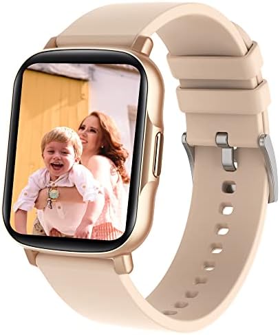 Женски Паметен Часовник, IP68 Водоотпорен Bluetooth Smartwatch, Фитнес Тракер За Андроид И iOS Телефони Со Монитор На Отчукувањата На Срцето,