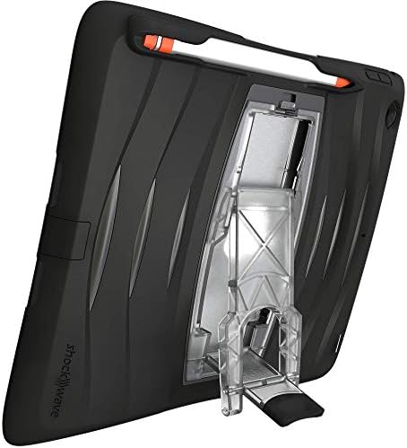 Uzbl Shockwave v1 Case for ipad 10.2 2021 9 -ти генерал, 2020 8 -ми генерал, 2019 година 7 -ми генерал, тешки солиден случај со држач