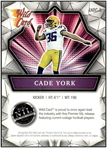 Cade York RC 2021 Alumination Wild Card Nil Rookie 8 Browns NM+ -MT+ NFL фудбал