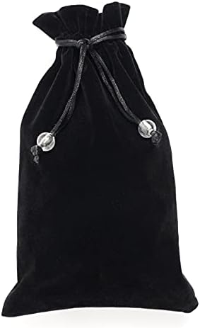 Ефендиз торбичка за влечење, кадифена торба 5,5x9 инчи, црна крпа за влечење, мала торбичка за подароци, торбичка за накит 1 парчиња