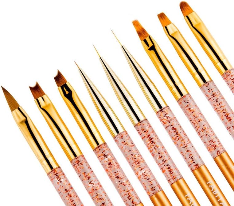 Cehsg Extension Pen Thin Liner Nail Art Sainting Saftiction Cluments Brumes Gradient Rearving Acrylic Manicure Tools Gold