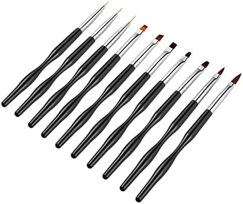 Trexd Nail Art Chrush Set Line Line Line Pen Pen Prans Extension Builder Petate Patement Comphet Safter Safter Shucks Prastic