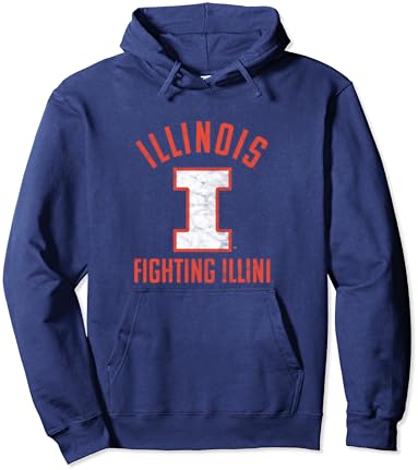 Универзитет во Илиноис, кои се борат со Илини, голем пуловер дуксер