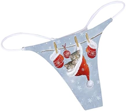 Божиќ секси танга женски непослушен долна облека ленти за истегнување на гаќички, гаќички, слатки, снегулки, беспрекорни ситници