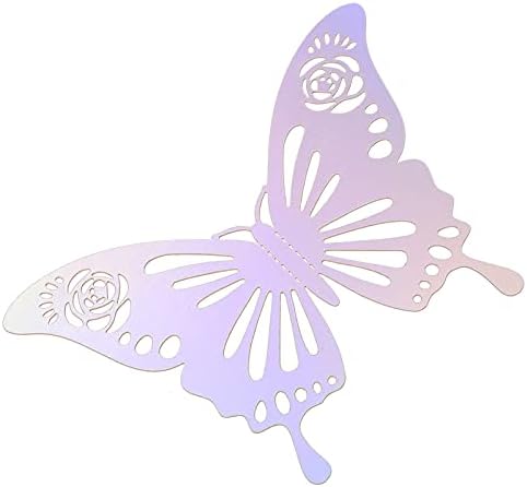 36 парчиња шупливи пеперутки налепници на wallидни украси за позадини, 3Д пеперутки wallидни декорации налепници домашни украси за украси