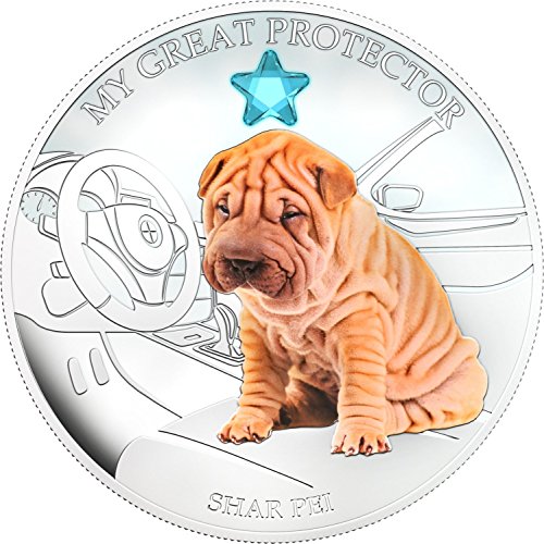 2013 Фиџи-Кучиња &засилувач; Мачки-Ослободување 4-Мојот Голем Заштитник-Шар Пеи - 1оз - Сребрена Монета - Unc 2 Нециркулирани