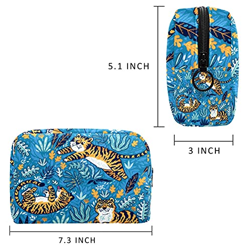 Торба За Тоалет Козметичка Шминка За Патување Организатор Торбичка За Миење Торбичка Со Патент Леопард За Неопходни Додатоци За Патување