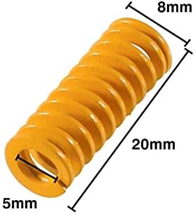 Додатоци за печатач 20 парчиња 820мм 3д Печатач Матична Плоча Пружини За Компресија Мало Оптоварување За Пружини На Топлинско Лежиште