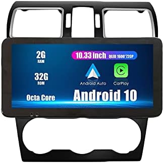 WOSTOKE 10.33 QLED/IPS 1600x720 Touchscreen CarPlay &засилувач; Android Auto Android Авторадио Автомобил Навигација Стерео Мултимедијален Плеер