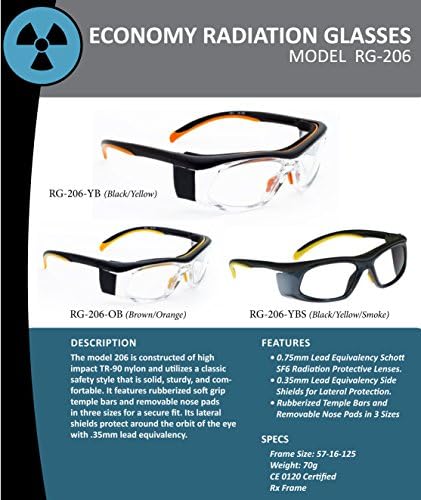 Заштитни очила за зрачење со зраци во рамката за безбедност на обвивката која нуди одлична заштита, голема област за гледање, прилагодлива