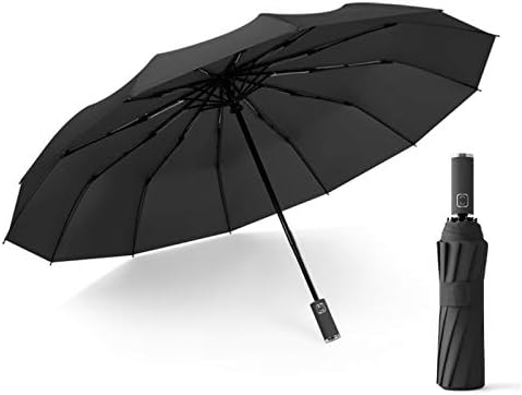 Компактен Чадор ЗА Патување12 Ребро Ув Заштита Водоотпорен Ветроупорен Обратен Автоматски Чадор За Голф Надворешна Тераса