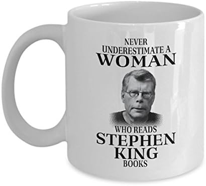 Никогаш Не Ја Потценувајте Жената Која Чита Стивен Кинг Книги Кафе Кригла