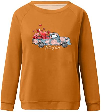 Maseенски модни печатени џемпери полни со loveубовно писмо графички пуловер пролет случајно лабаво вклопување џемпери за блуза