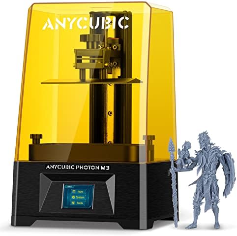 Anycubic Photon M3 смола 3D печатач, 7,6 '' LCD SLA UV 3D смола печатач со 4K+ монохроматски екран, заштитен филм, брзо печатење, максимална