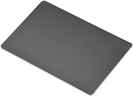 Uxcell празна метална картичка 100x60x1mm Анодизирана алуминиумска плоча за DIY ласерско печатење гравура црно