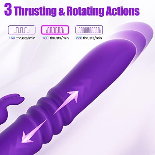 Сексуални играчки за сексуални играчки за зајакнување на зајаци за жени, вибратор од 9,8 g-spot со 3 режими на вибрации, водоотпорен