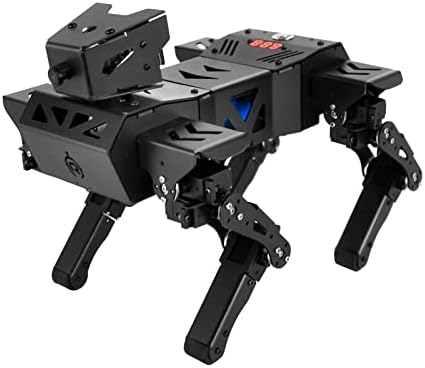 Комплет за кучиња Xiaor Geek Bionic Robot, 12 DOF Програмабилна играчка за учење на метални стебла, бионична забавна акција, отворен