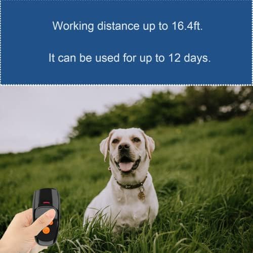 Ултразвучно однесување на уредот за контрола на тренинг-кари за кучиња Помош за полнење 3 фреквенција на контрола на кората од 16,4 стапки