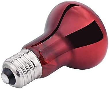 Qixivcom 2-пакет 75W рептил топлинска сијалица 110V E27 Црвена светлина топлински сијалички инфрацрвени места за топење светилки