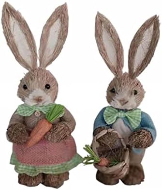Фенси Божиќен украс Велигденски зајак симулација на зајаци, пацинија за зајаче, декорација за дома