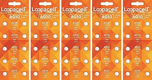 LOOPACELL AG10 Гледајте Батерии-LR1130, SR1130SW, 389, 189