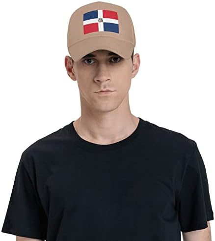 GHBC знаме на Доминиканската Република Возрасни бејзбол капа, женски бејзбол капа, прилагодлива машка капа за шминка