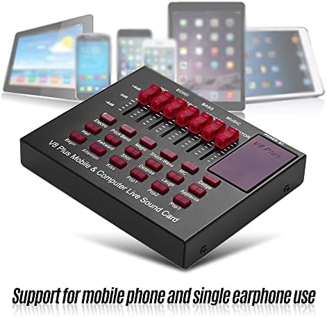 n/Мобилен На Полнење &засилувач; КОМПЈУТЕР Во Живо ЗВУЧНА Картичка USB Аудио Интерфејс СО Повеќе Звучни Ефекти Бт Врска За Пеење Во Живо