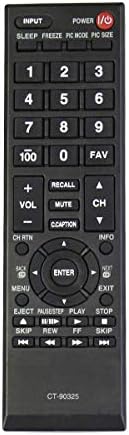 AIDITIYMI CT-90325 Remote Control Replacement for Toshiba TV 24L4200U 24SL410UM 26SL400U 29L1350U 32C100U2 26C100U1 26C100UM